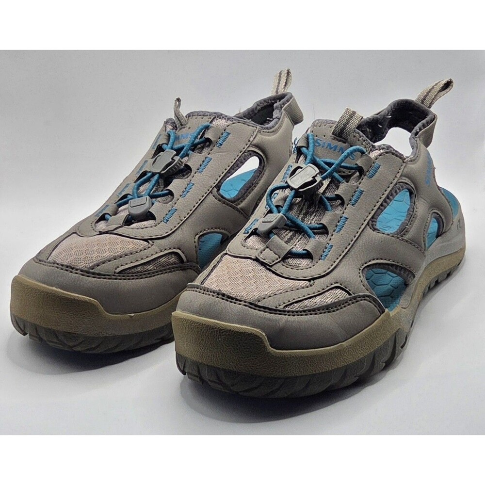 Simms Women's Riprap Sandals Size 9 Gray Blue Fishing Wading Discontinued Model